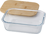 Skleněný lunchbox s bambusovým víčkem