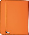 Sloha A5 na zip s blokem a místem pro tablet, oranžová