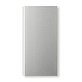 Solární power banka 8000 mAh, matná stříbrná
