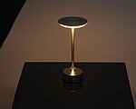 Stolní lampa z nerezové oceli, šedá