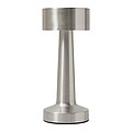 Stolní lampa z nerezové oceli, stříbrná