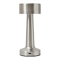 Stolní lampa z nerezové oceli, stříbrná
