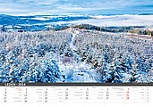 Šumava 2026, nástěnný kalendář, prodloužená záda