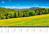 Šumava 2026, nástěnný kalendář, prodloužená záda