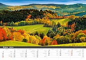 Šumava 2026, nástěnný kalendář, prodloužená záda