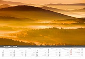 Šumava 2026, nástěnný kalendář, prodloužená záda