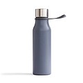 Termo láhev na pití, 450ml, modrá se šedým poutkem