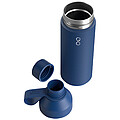 Termo láhev na pití, 500ml, z recyklovaných materiálů, modrá