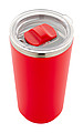 Termohrnek 500ml, nerez, plast, červený