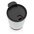 Termohrnek s korkovým dnem, 300ml, bílý