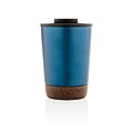 Termohrnek s korkovým dnem, 300ml, modrý