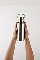 Termoska 500ml, s poutkem, stříbrná