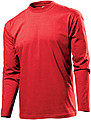 Tričko STEDMAN CLASSIC LONG SLEEVE MEN červená S