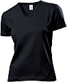 Tričko STEDMAN CLASSIC V-NECK WOMEN černá S