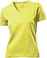 Tričko STEDMAN CLASSIC V-NECK WOMEN světle žlutá M
