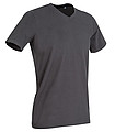 Tričko STEDMAN STARS CLIVE V-NECK středně šedá L