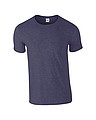 Triko GILDAN SOFTSTYLE ADULT T-SHIRT 153g, námořní modrá melange, XL