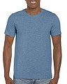Triko GILDAN SOFTSTYLE ADULT T-SHIRT 153g, tmavě modrý melír, S