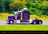 Trucks in Action 2026, nástěnný kalendář, prodloužená záda