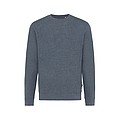 Unisex nebarvená mikina Iqoniq Denali z recyklované bavlny, námořní modrá, XXS