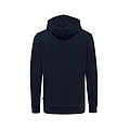 Unisex recyklovaná mikina Iqoniq s kapucí, námořní modrá, L