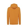 Unisex recyklovaná mikina Iqoniq s kapucí, oranžová, XXS