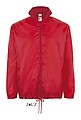 Unisex větrovka SOLS SHIFT - UNISEX WATER REPELLENT WINDBREAKER, červená, XS