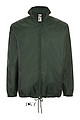 Unisex větrovka SOLS SHIFT - UNISEX WATER REPELLENT WINDBREAKER, tmavě zelená, XS