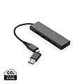 USB HUB z recyklovaného hliníku