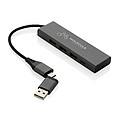 USB HUB z recyklovaného hliníku