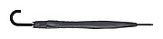 Velký holový deštník, pr. 130cm, šedý