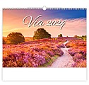 Via 2026, nástěnný kalendář, prodloužená záda