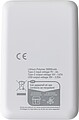 VIRDALA Powerbanka z recyklovaného ABS s kapacitou 10 000 mAh, bílá