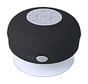 Voděodolný Bluetooth reproduktor s pogumovaným povrchem a velkou přísavkou, černá