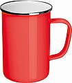 Vysoký plecháček, 550ml, červený