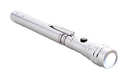 Výsuvná LED svítilna, stříbrná