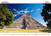 World Wonders 2025, nástěnný kalendář, prodloužená záda