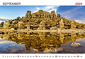 World Wonders 2025, nástěnný kalendář, prodloužená záda