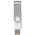 Základní USB Rotate, 2GB, stříbrná/bílá