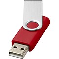 Základní USB Rotate, stříbrná/červená