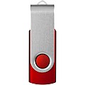 Základní USB Rotate, stříbrná/červená
