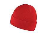 ZOBAR Dvojitě pletená zimní čepice, unisex, červená