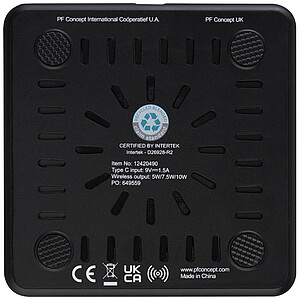 10W bezdrátová nabíjecí podložka z recyklovaného plastu