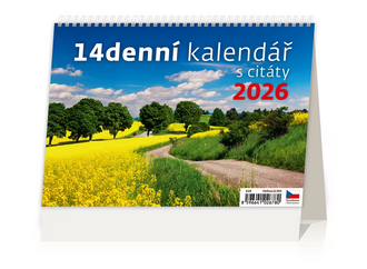 14denní kalendář s citáty 2026 - reklamní kalendáře