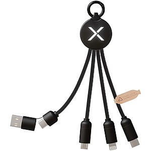 20W nabíjecí kabel 5 v 1, černá - reklamní předměty
