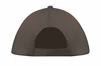 5 panelová baseballová čepice, tmavě šedá