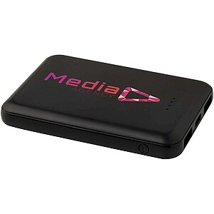 5000mAh powerbanka typu C z recyklovaného plastu, černá