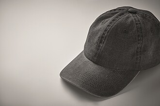 6 panelová baseballová čepice 265g, černá