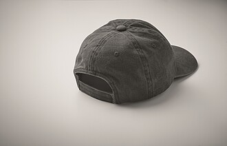 6 panelová baseballová čepice 265g, černá