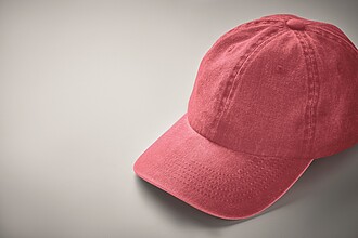 6 panelová baseballová čepice 265g, červená